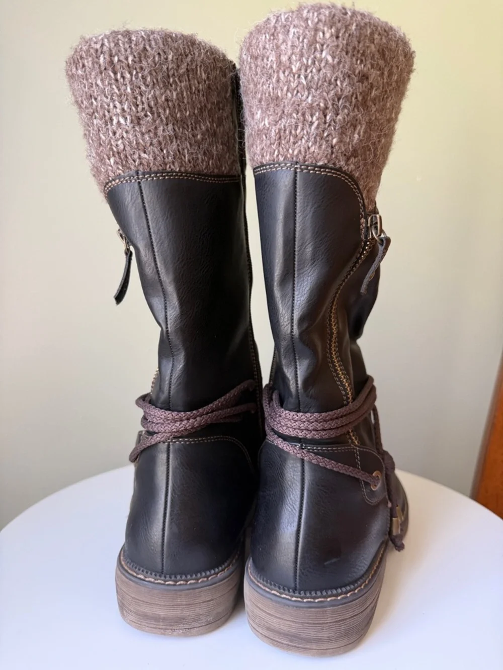 Spring Step Acaphine boots Vegan faux shearling water-resistant EU 42 US 10.5-11